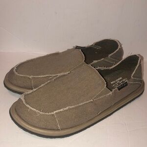 Blue Fin Men’s Baja With Memory Foam Grey Slip On Surfer Casual Shoes